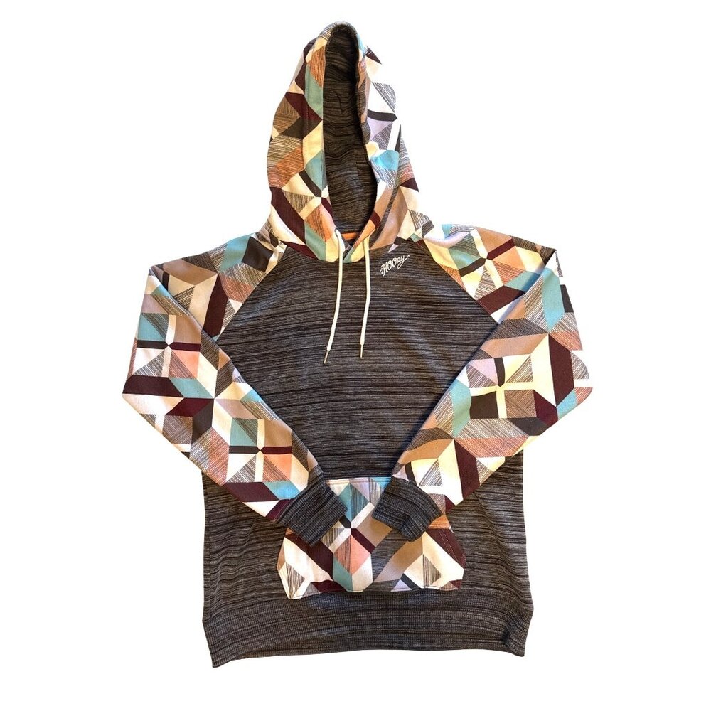 Hooey Western Geometric Hoodie Large Cowboy Rodeo Pullover Sweatshirt Ranch